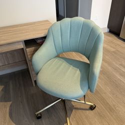 Teal And Gold Desk Chair 
