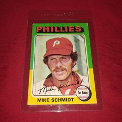 Vintage Old 1975 Mike Schmidt Baseball Card - Topps #70