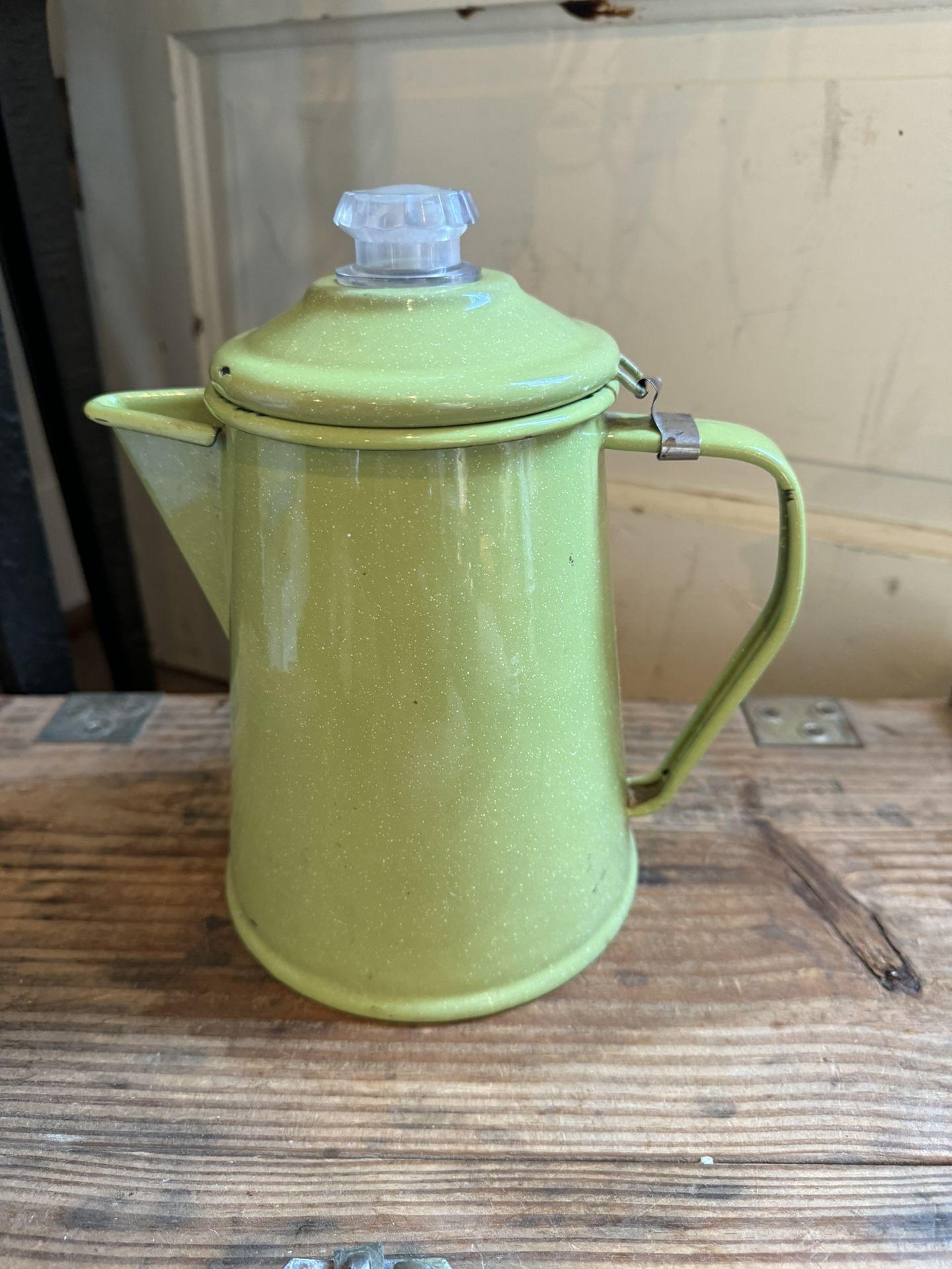 Vintage Enamel Coffee Pot