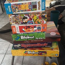 4 Complete Puzzles And 3 Complete Games 