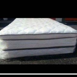 Queen Size New Thick Pillow Top Bed Can Deliver 