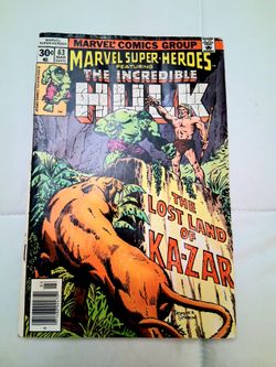 Marvel Super-Heroes #63 (March, 1976) The Incredible Hulk! Ka-Zar! Vintage.....asking ONLY $10.00