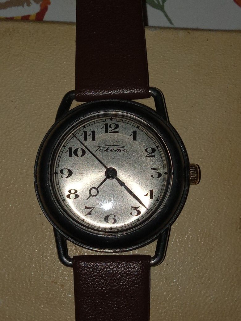 WW2 Russian  / German Mechanical Wrist Watch Original,  Serviced And Works !