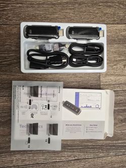100m (328 ft) Wireless HDMI Transmitter & Receiver, 4K Decoding, Plug & Play, Portable 5G+2.4G Wireless Display Adapter Extender Kit for Video and Aud