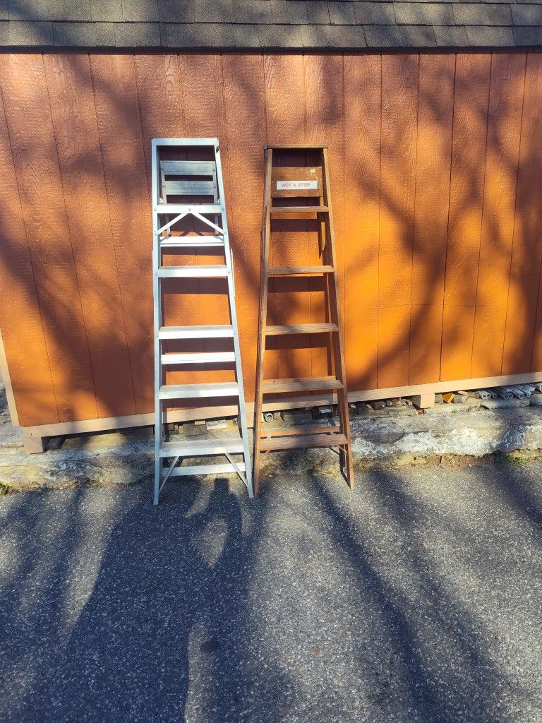 (2) 6ft LADDERS WERNER