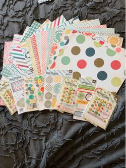 Scrapbook/card making/crafting paper and embellishments