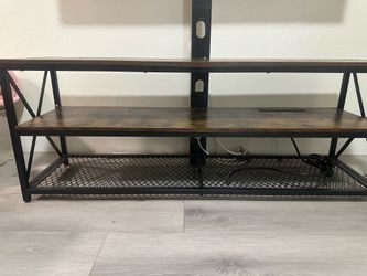 Industrial TV Stand with Integrated Mount