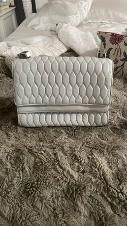 THEYSKENS THEORY/ Light Gray Lambskin Crossbody Bag  (Cash Only)