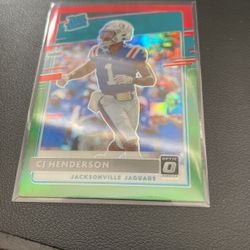 2020 CJ Henderson Rated Rookie Red+green Prizm Jaguars Nfl