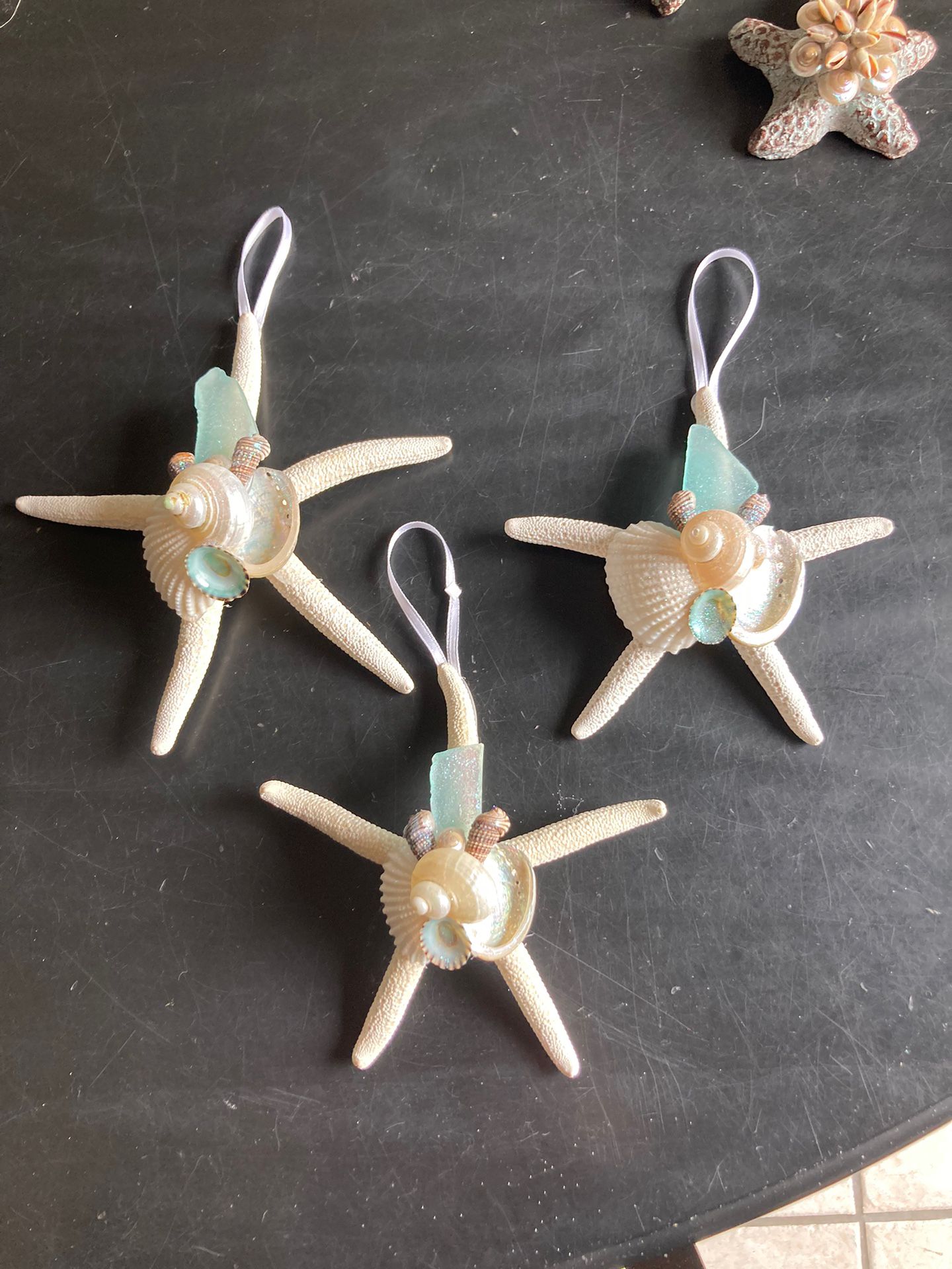 Seashell Set Of 3 Ornaments $24.00