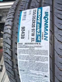 2 tires- 255/35ZR20XL 97W.