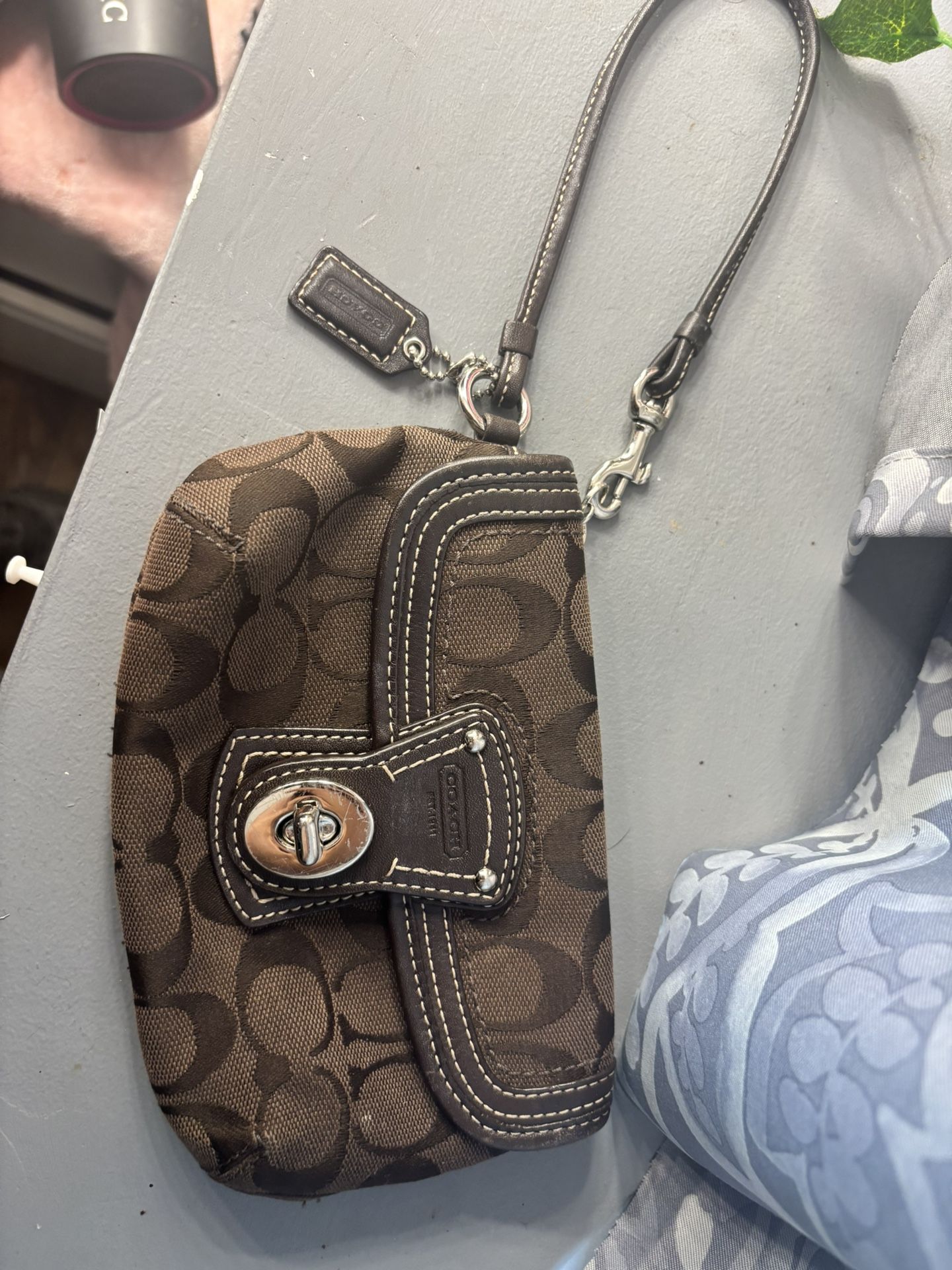 Vintage Coach Wristlet