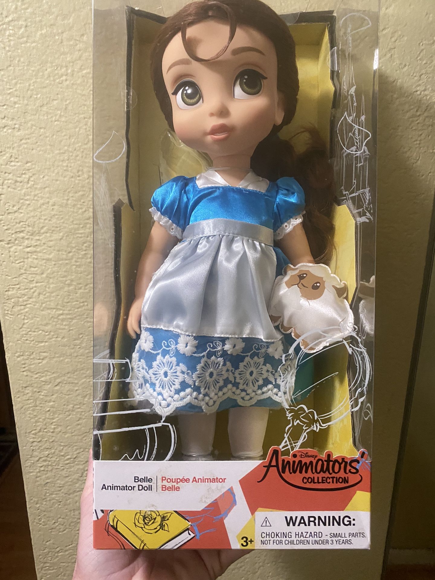 New Disney Animation's Collection Belle Beauty & The Beast Animator Doll w/Sheep