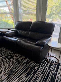 Leather electrical recliner