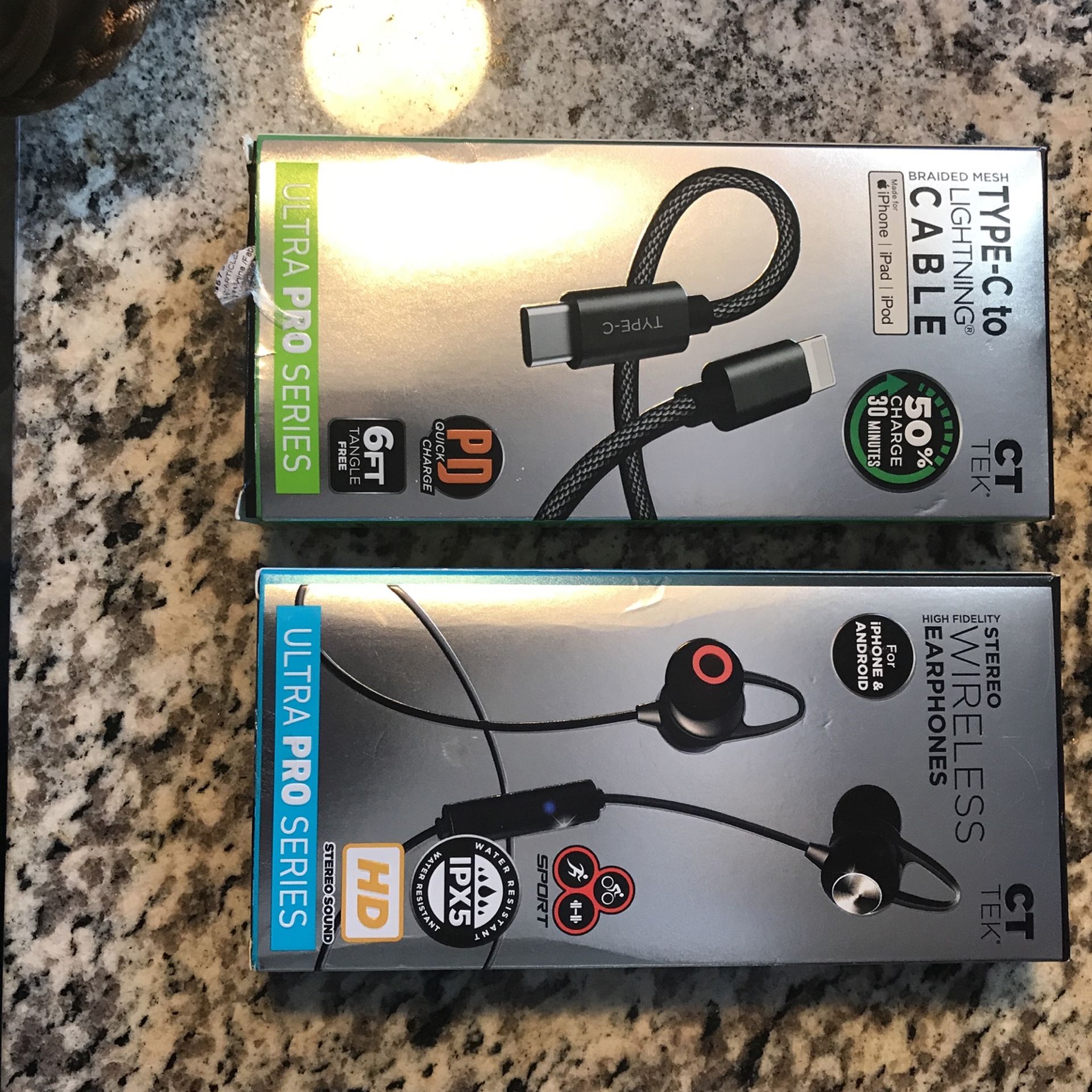 Bluetooth Headphones With Phone Charger New