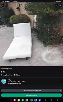 Poolside lounge sofa