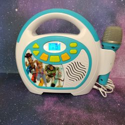 Toy Story 4 Bluetooth Sing- Along Portable MP3 Player Real Working Microphone,with Memory USB PORT  