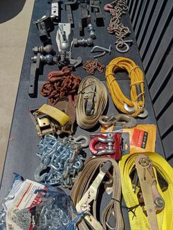Tow Hitch, Ball Mounts, Chains and Straps