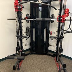 New In Crate  CommercialHome Gym Smith Machine With Cables
