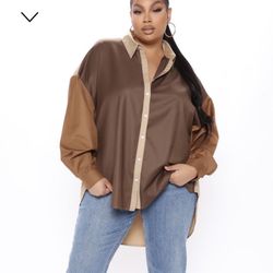 Brand New Stylist Button Up Top