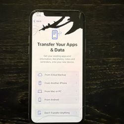 iPhone 11 Pro Max White 64 GB Cracked Screen