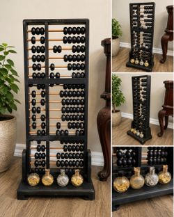 Large Decorative Wooden Abacus