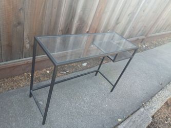 Ikea glass laptop table