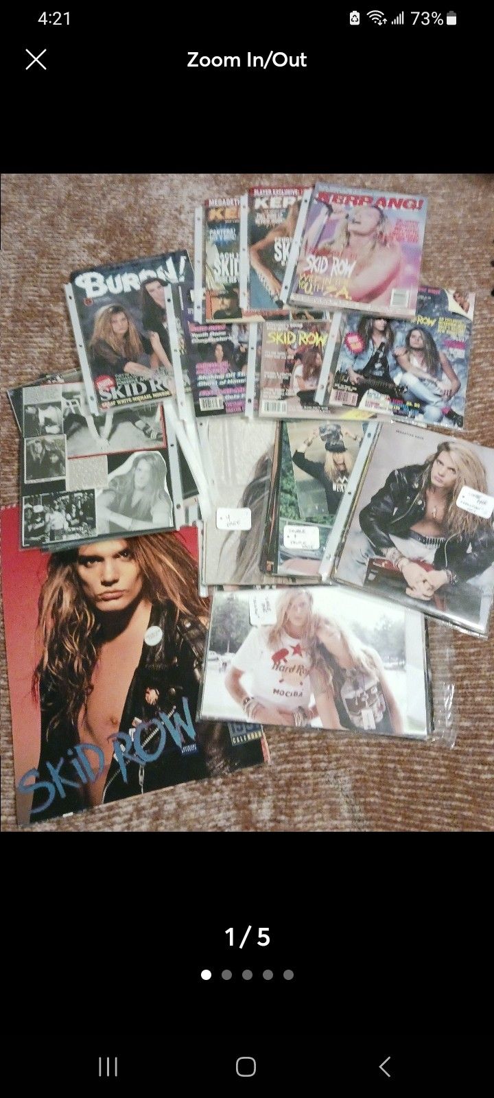 Sebastian Bach/Skid Row Picture Bundle