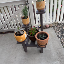 Hand made plant stand