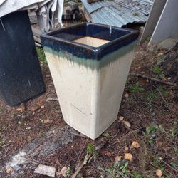 glazed Ceramic Planter Never Used