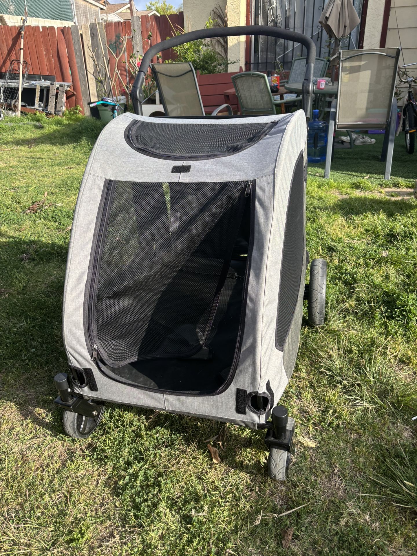 Foldable dog stroller