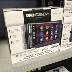 Soundstream wireless apple CarPlay and android auto stereo on sale today for 199.99