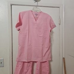 New Pink  Nurse  Scrubs 