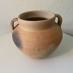 Natural Ceramic Pot 2 Handles