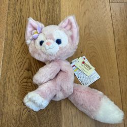 TOKYO DISNEY SEA DUFFY & FRIENDS LINABELL LINA BELL PINK PLUSH CROSSBODY BAG