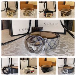 Gucci And LV Belts 