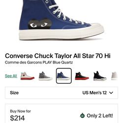 Converse Chuck Taylor All Star 70 Hi Blue Quartz