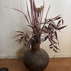 Decorative Flower Vase With Flower Sticks 