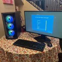Gaming PC And  Monitor  