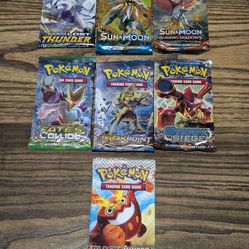 Pokemon Booster Packs Black and White, XY, Sun and Moon and More. Prices in Description