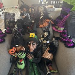 HALLOWEEN WITCH COLLECTION DECORATIONS &  DOLLS & PROPS