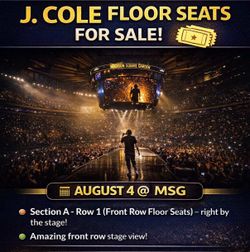 J. Cole floor seats