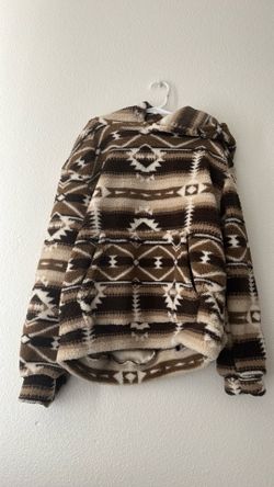 A brown hoodie