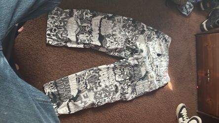 Empyre Print Pants Black and White