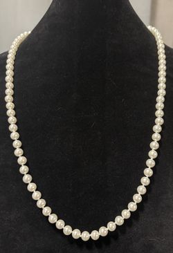 30" Beautiful Vintage Faux Pearls-Opera Length