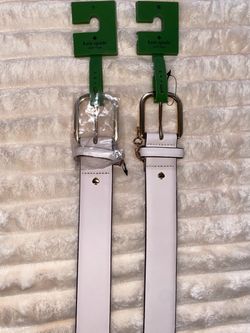 Kate Spade White Leather Belts