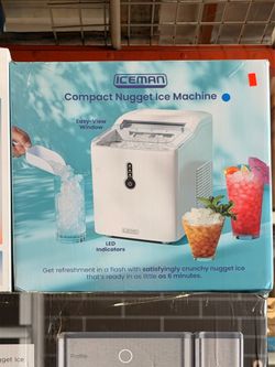 Iceman by Chefman Compact Nugget Ice Machine, 26lb Daily Ice Production Brand New In Box