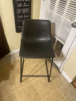 Leather High Bar Chair