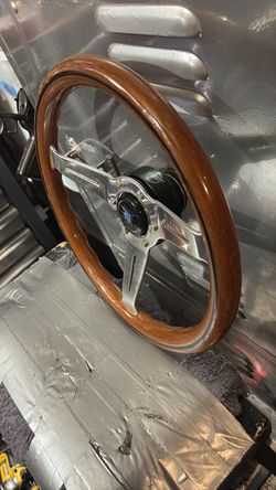 NARDI WOOD GRAIN STEERING WHEEL JDM OLD SCHOOL 330mm