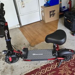 Evercross Ebike Scooter With Seat And Jeep Headlight.